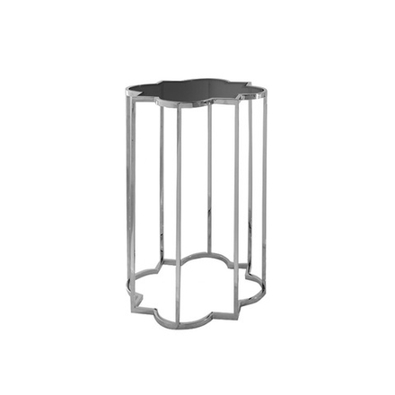 Приставной столик Delight Collection Delmar h.60, черный, хром