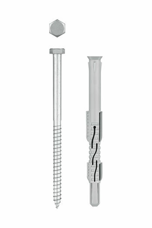 Фасадный дюбель, нейлон/цинк, 50 шт ЗУБР ФД-П 10 x 140 мм, (301475-140)
