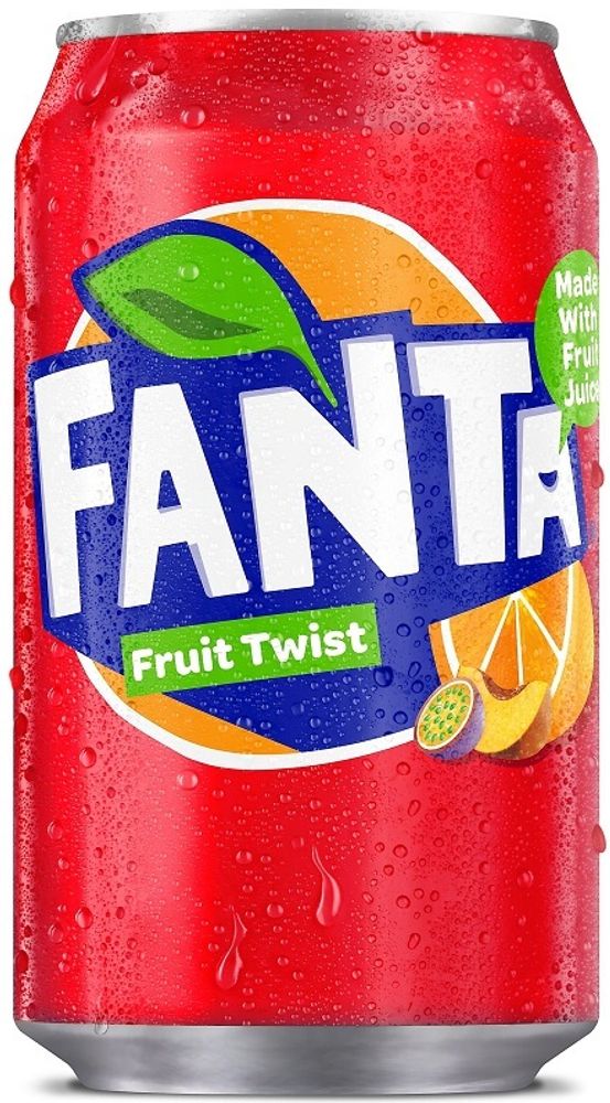 Газированный напиток Фанта Фрут Твист / Fanta Fruit Twist "Англия" 0.33 - банка
