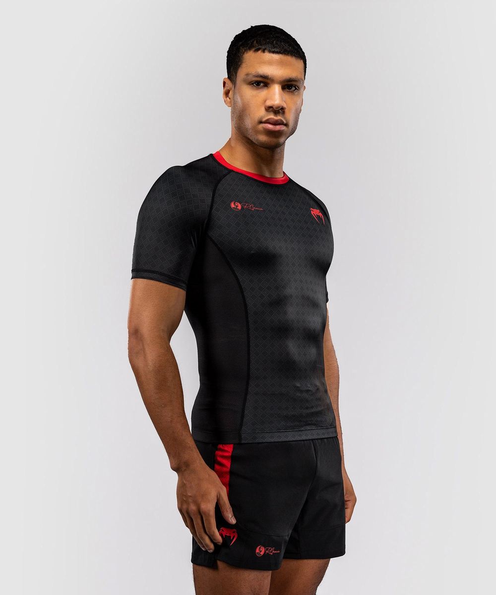 Рашгард Venum x Roger Gracie Black/Red S/S