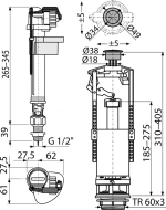 Alcaplast SA2000SK-1/2" Комплект арматуры нижний латунь