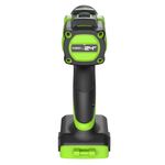 Дрель-шуруповерт акк. Greenworks DD560,24V, б/щет, 0-500/0-2000 об/мин, 30/60 Нм,13мм, Antikickback,LED,без АКБ и ЗУ (3708407)