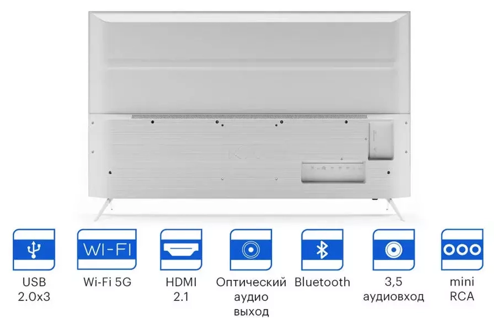 Телевизор Kivi 55" 55U750NW белый