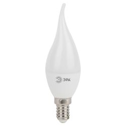 Лампа светодиодная ЭРА STD LED BXS-9W-827-E14 9Вт свеча на ветру теплый белый свет Е14 | Лампы cветодиодные Свеча (B/C)