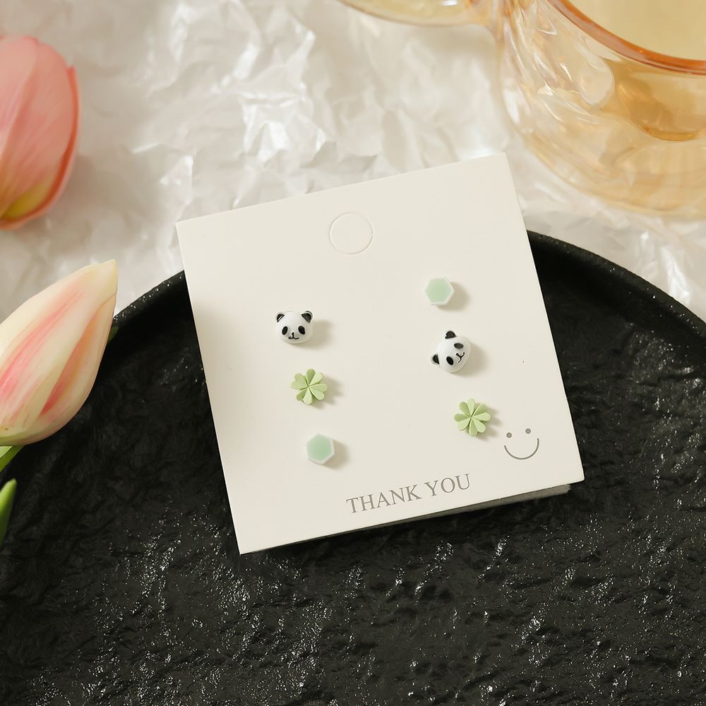 Набор сережек "Panda Cute" Набор сережек "Panda Cute"