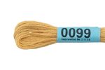 Мулине Gamma 100% хлопок, цв.0099 св.желтый, 24 мотка по 8 метров