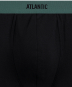 Мужские трусы шорты Atlantic, набор из 3 шт., хлопок, черные, 3MH-0111