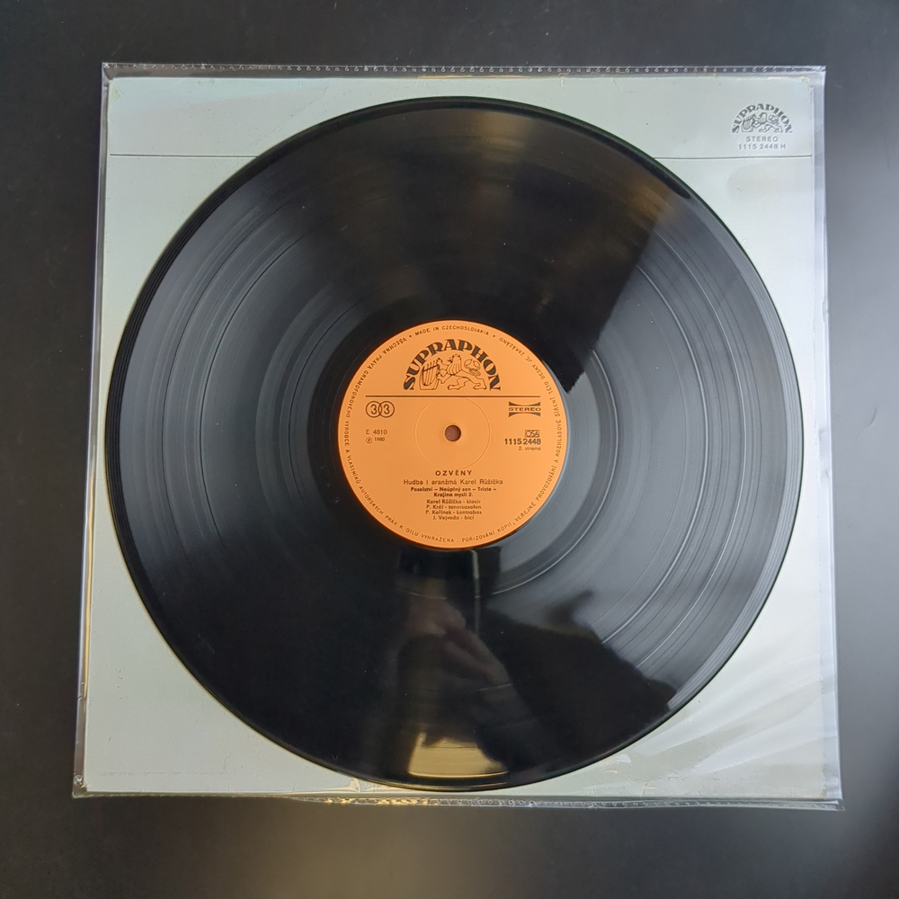 LP Karel Ruzicka – Ozveny. Виниловая пластинка 12 дюймов. Supraphon. Чехословакия 1979 год