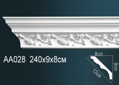 Карниз потолочный гибкий AA028