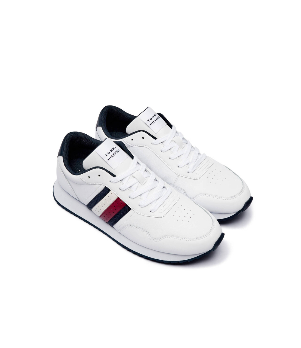 Кожаные кроссовки Tommy Hilfiger - белый(FM0FM05121)