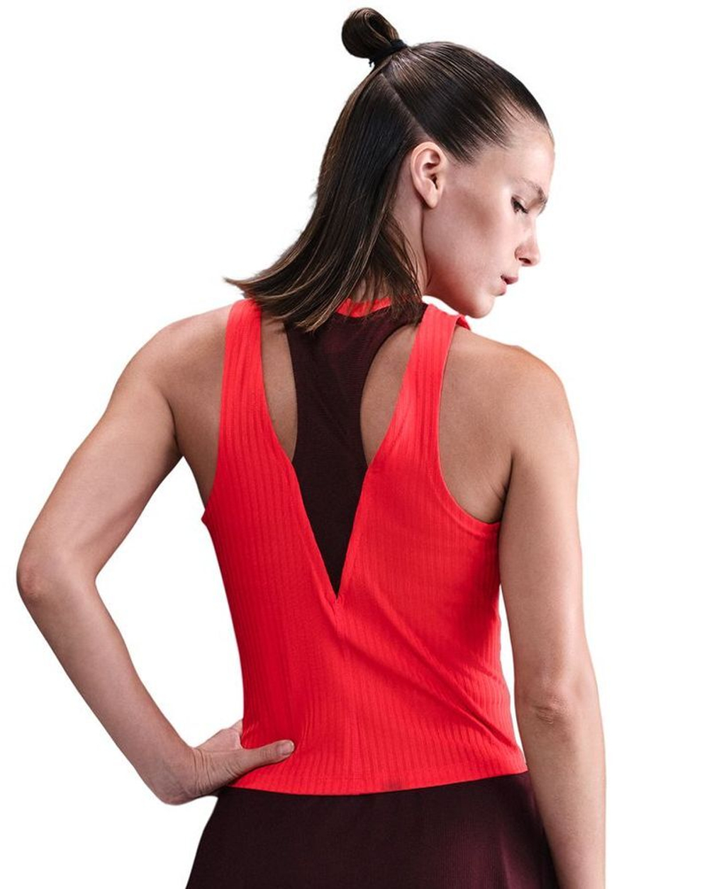 Женский топ теннисный Nike Court Dri-Fit Slam - light crimson/burgundy crush/light crimson