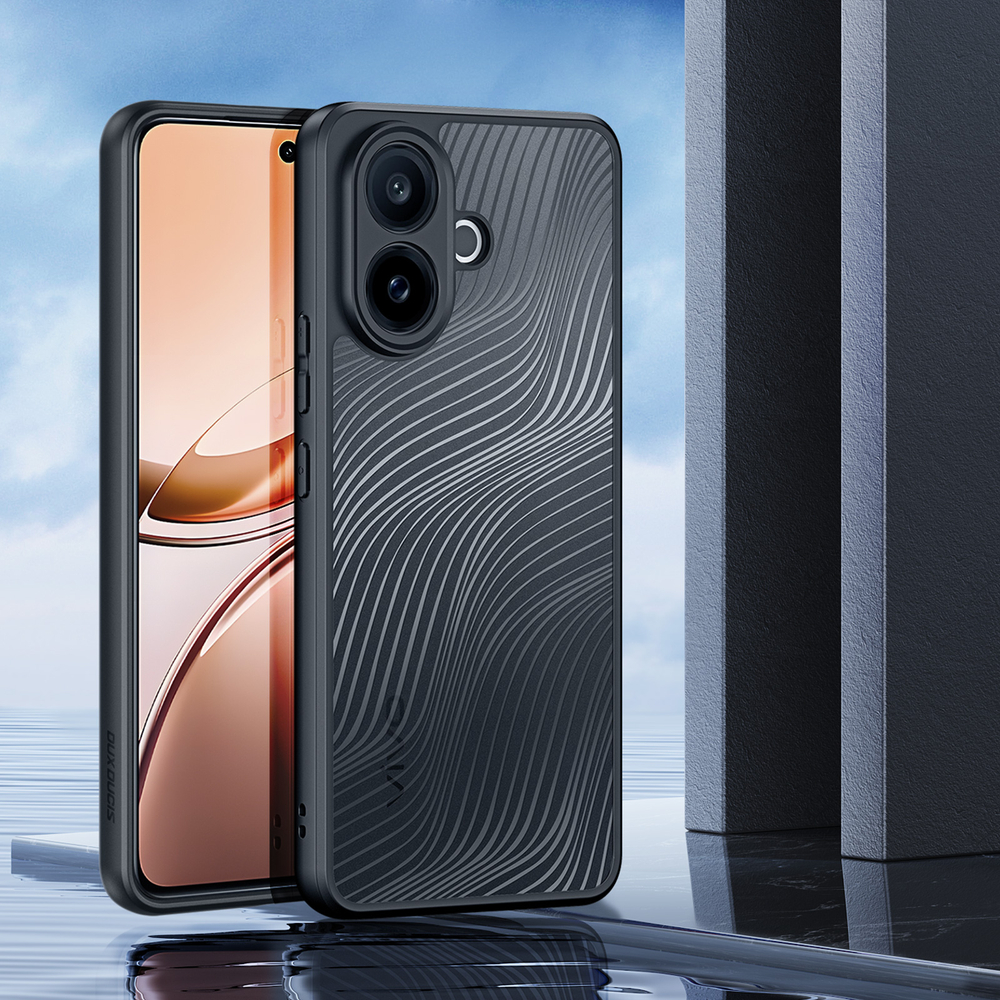 Чехол прозрачный с черными рамками для Vivo V70 Lite 5G и V60 Lite, серия Aimo Series Case от Dux Ducis