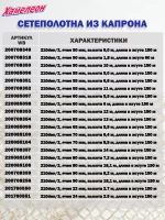 Сетеполотно капрон 210den/3, яч. 45 мм, высота 1,8 м кукла