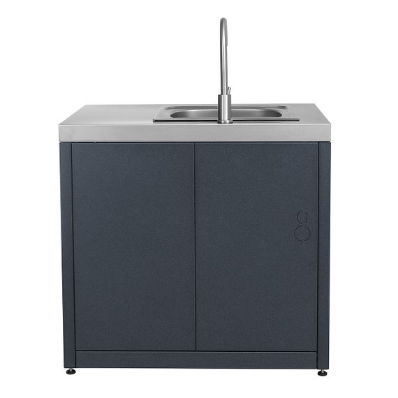 Модуль уличной кухни SMART-900 Шкаф с мойкой (HS-KU01-SHM900) Helios