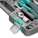 Набор инструментов 1/2", 1/4", CrV, 12 гранные головки, пластиковый кейс, 94 предмета Stels — фото 6