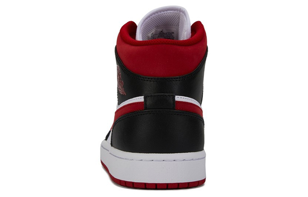 Air Jordan 1 Mid 'Black White Gym Red'