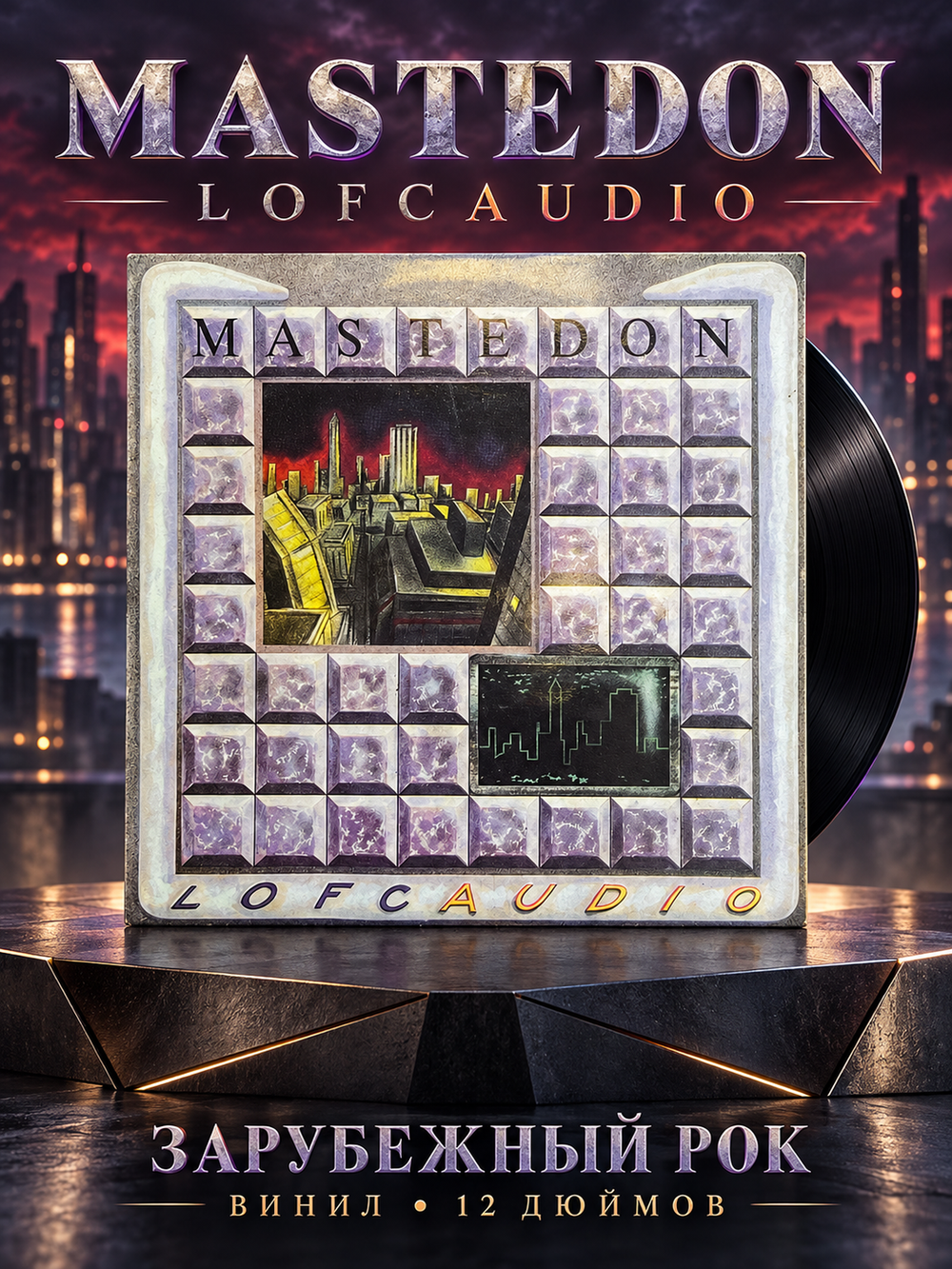 LP Mastedon - Lofcaudio. Виниловая пластинка 12 дюймов. Pakaderm Records UK