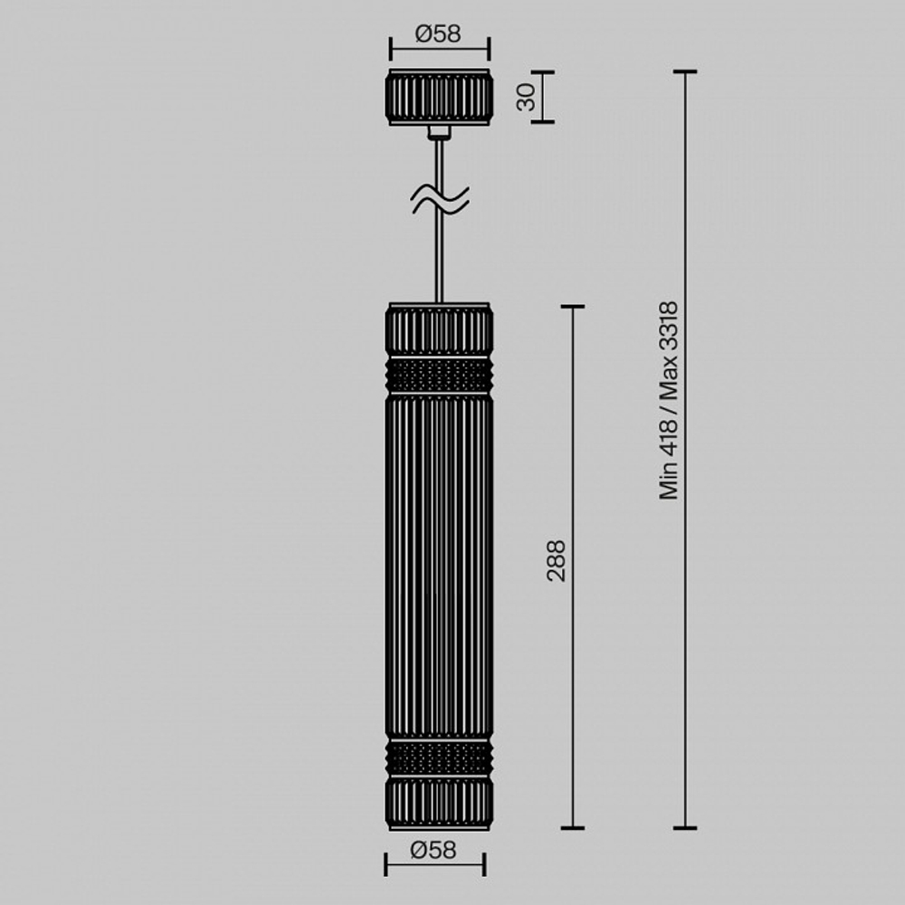 Подвесной светильник Maytoni  MOD475PL-01BS