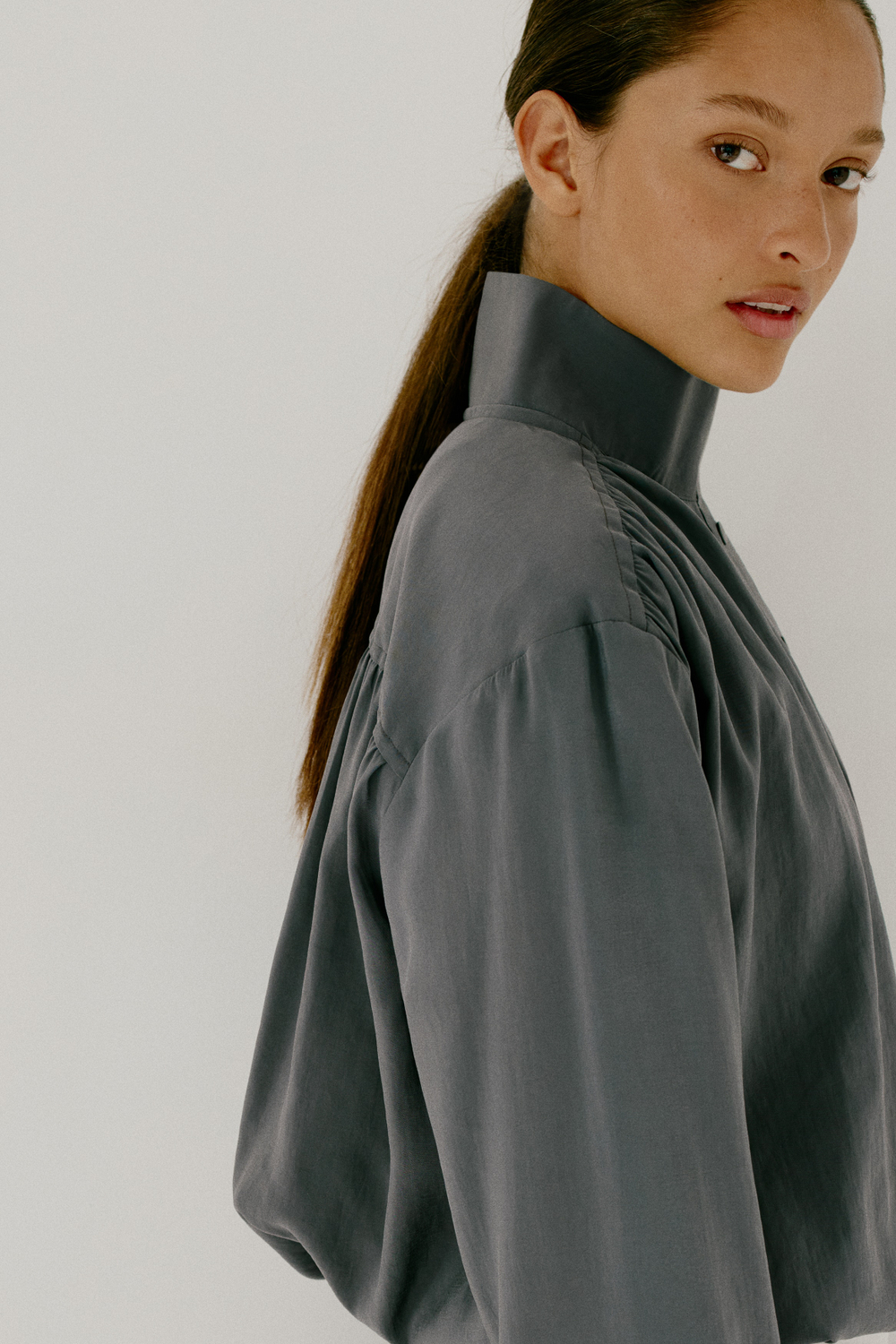 Блузка с низом баллон из смеси модала - H&M