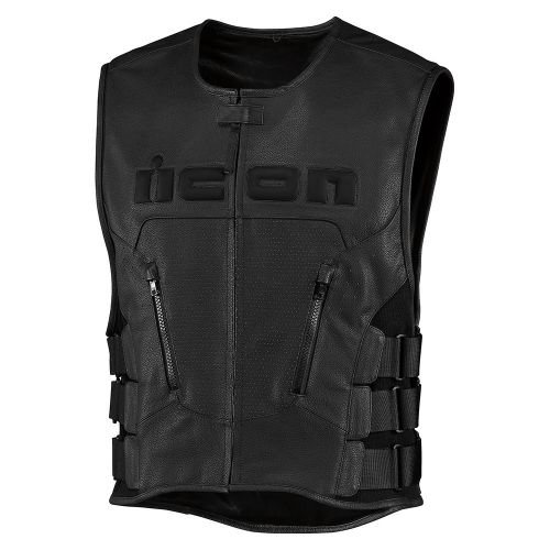 Купить Мотожилет Кожаный Icon Regulator D3O Vest