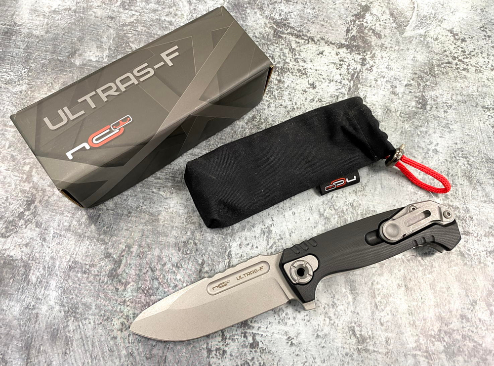 Складной нож ULTRAS-F STONEWASH, BLACK – N.C.CUSTOM, NCC200-SW/BK