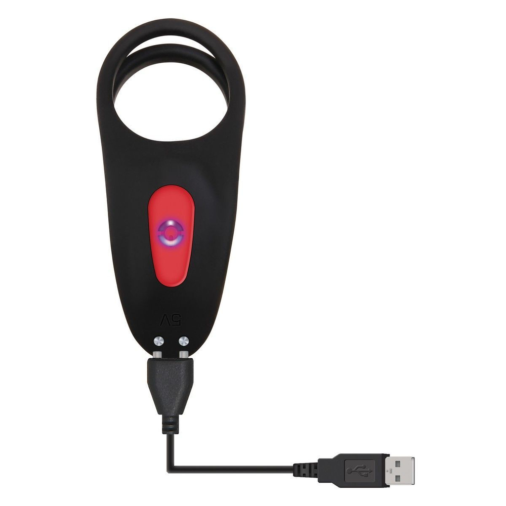 Черная насадка-эректор с пультом ДУ Vibrating Girth Enhancer (Цвет: черный)