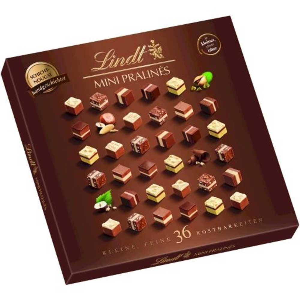Конфеты-нуга Lindt MINI PRALINS Nougat ассорти 165 г (из Финляндии)