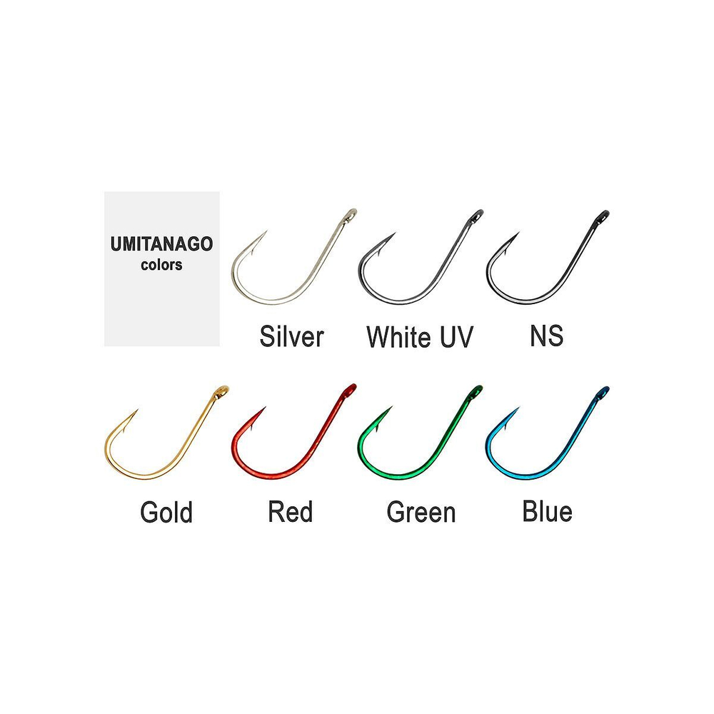 Крючок одинарный HIGASHI Umitanago ringed #0,8 Green