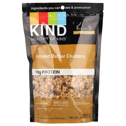 KIND Bars, Healthy Grains®, Гранола, миндальное масло, 312 г (11 унций)