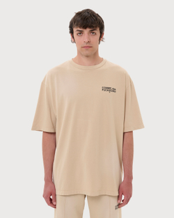 COMME DES FUCKDOWN ФУТБОЛКА БЕЖЕВАЯ