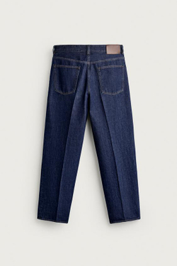 ZARA ДЖИНСЫ RELAXED FIT СО СТРЕЛКАМИ, ИНДИГО