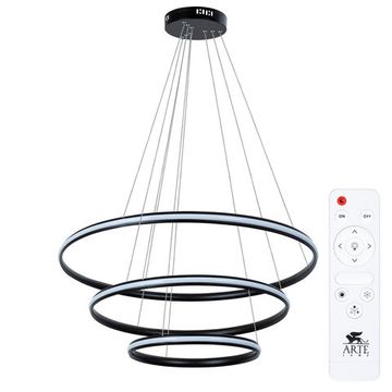 Подвесной светодиодный светильник 145W 3000K/4000К/6000К A2198SP-3BK чёрный Meridiana Arte Lamp