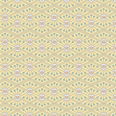 Sunrise Floral Eye Pattern Yellow