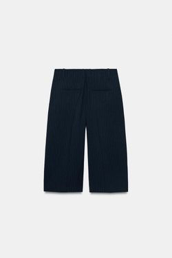ZARA ПРЯМЫЕ ШОРТЫ С ЗАЩИПАМИ — ZW COLLECTION, ПОЛОСКИ