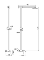 Душевая стойка Timo Sahara SX-1115/00 chrome, хром