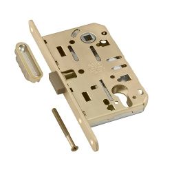 Замок межкомнатный под цилиндр AGB MEDIANA POLARIS B06103.50.23.640 (мат.латунь) (скин) /60167/
