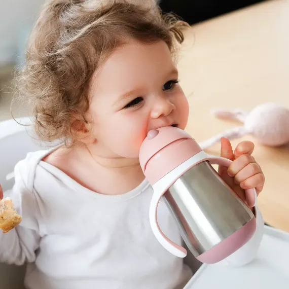 Поильник термос Beaba Tasse Paille Old Pink