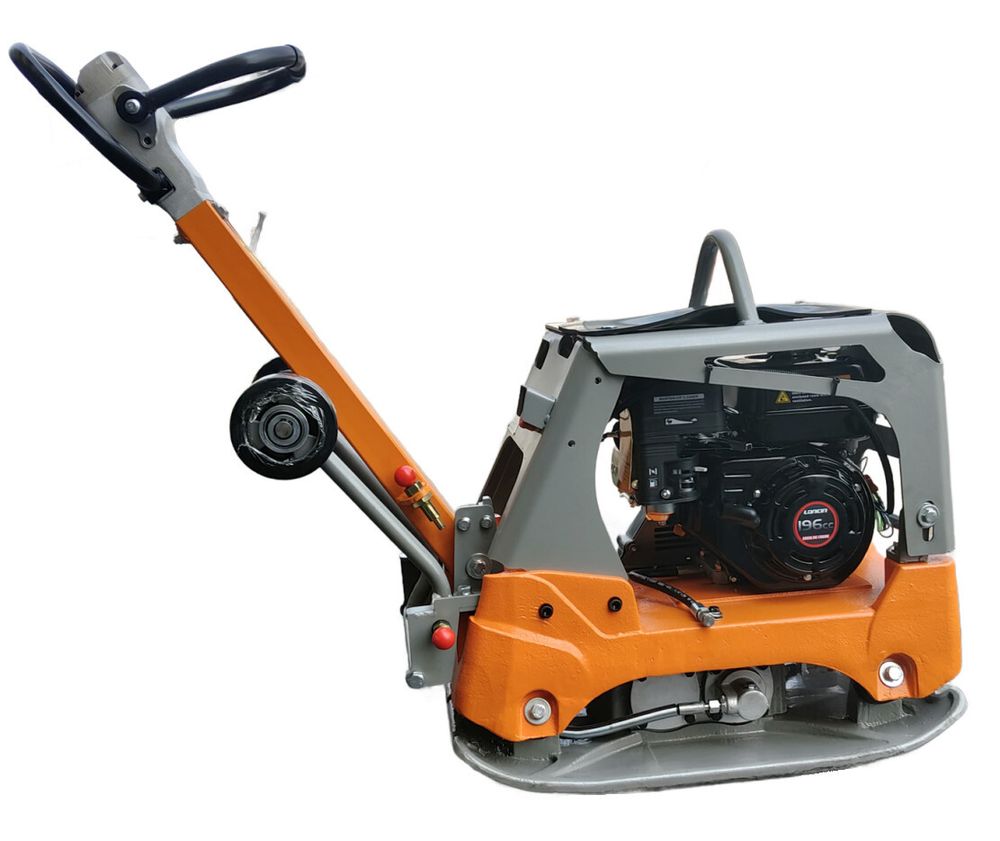 Виброплита реверсивная GROST MVH-160 - [153 кг / 27 кН / Loncin G200F]