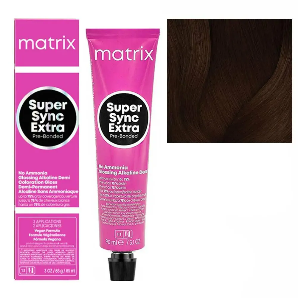 Matrix super sync extra 4NN шатен глубокий натуральный 90 мл