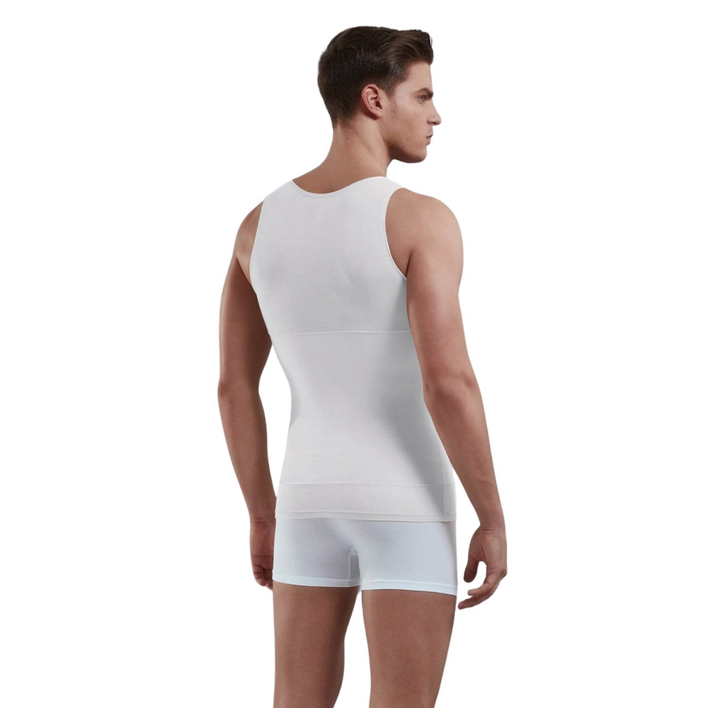 Мужская утягивающая +size майка-корсет Doreanse Shape (Размер: 5X) (Цвет: белый)