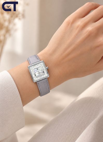 Женские часы Cover CO166.ST2LLA/SW, перламутровый циферблат с кристаллами Swarovski