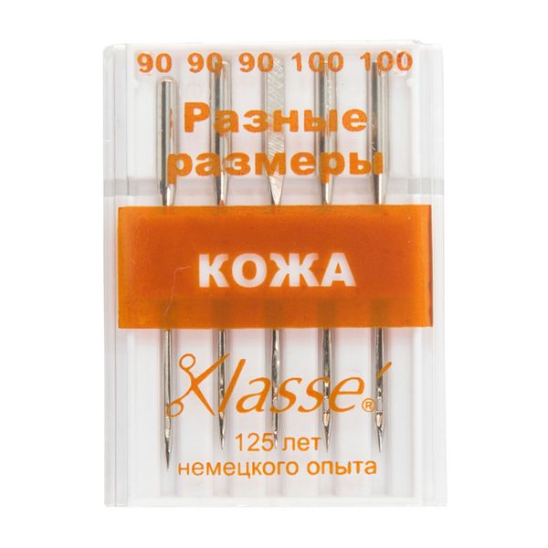 Иглы для швейных машин для кожи 130/705 H P, №90, 100 | 10 блист., Hemline
