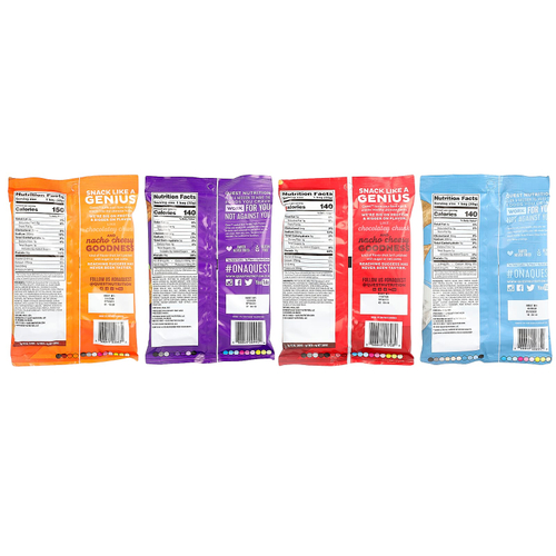 Quest Nutrition, протеиновые чипсы из тортильи, ассорти, 8 шт. по 32 г (1,1 унции)