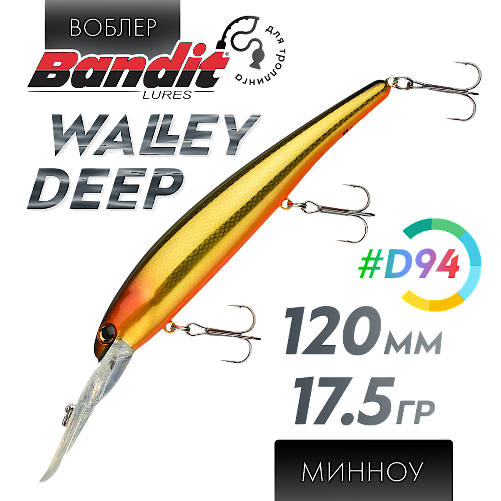 Воблер Bandit Lures Walleye Deep 120мм 17.5г до8.1м BDTWBD2 -