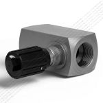 DRV30-1-10/V - Дроссель трубного монтажа c рукояткой, G11/2, обратный клапан - есть