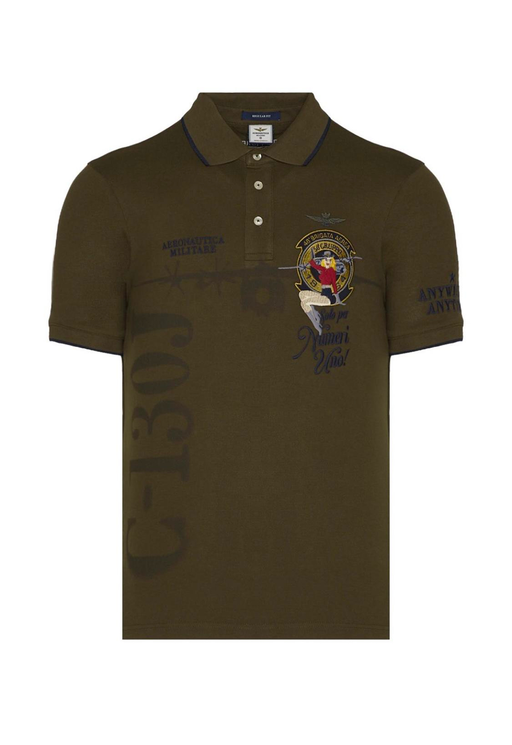 Поло муж AERONAUTICA 1706 зеленая, девочка