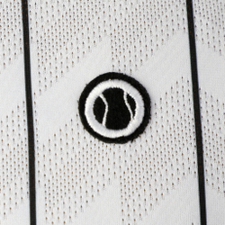 Мужское теннисное поло Tennis-Point Stripes Polo Special Edition Men - White, Black