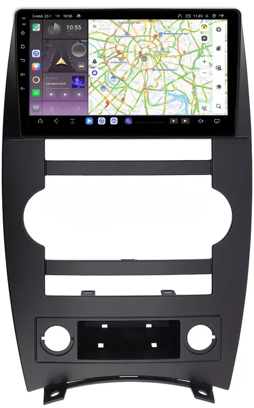 Магнитола для Jeep Commander 2005-2010 - Kuberg QLed, Android 13, Быстрейшая, CarPlay, SIM-слот