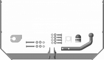 Тсу для Ford Focus 2 Sedan 2004 - 2011 г.в. (оцинк. Шар) 90701