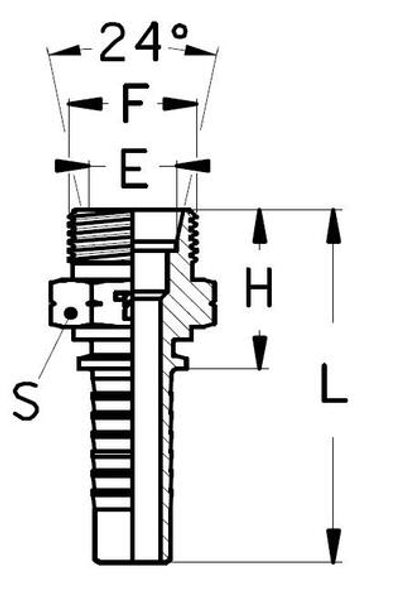 Фитинг DN 10 DKO-L (Ш) 16x1.5 10